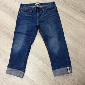 Banana Republic Cuff Women's Blue Jeans 10/30